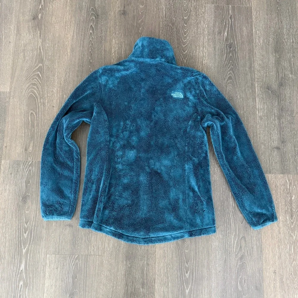 The North Face Womens Osito Jacket Blue Size Medium Full‎ Zip Soft Cozy Gorpcore - Picture 4 of 16